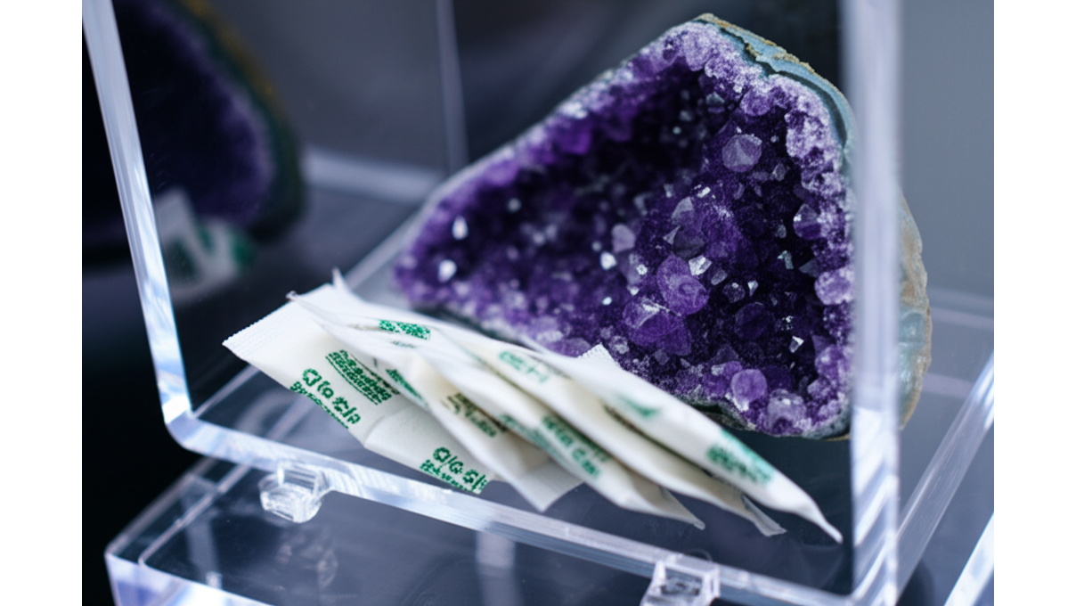 水晶洞日常保養_紫外線防護與濕度控制_延長晶體光澤