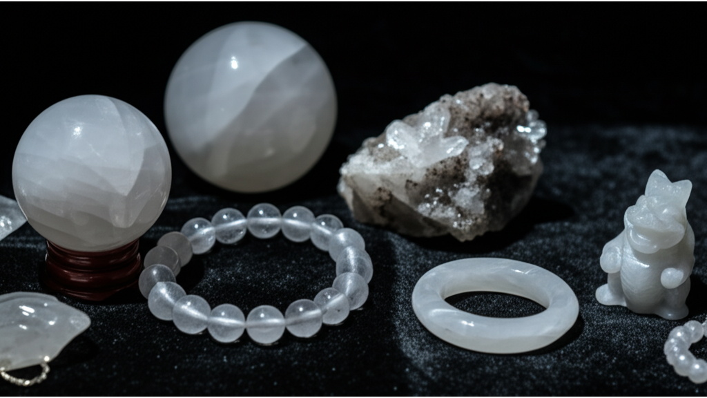 白水晶價格_手珠_水晶球_原礦價格差異_8mm手珠200-500元_5cm水晶球300-700元