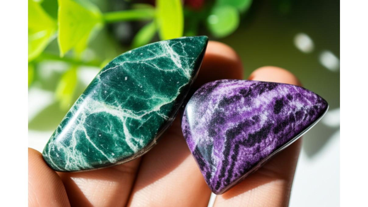 綠龍晶vs紫龍晶_顏色_紋路差異_價格差10-20