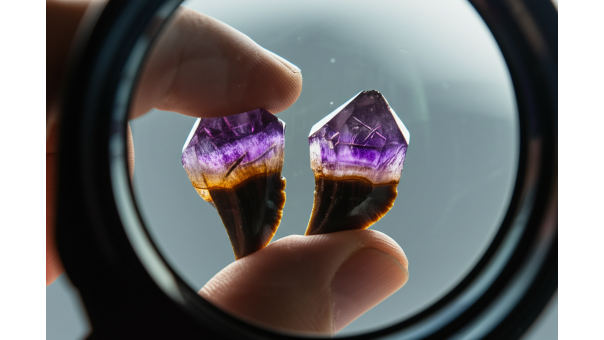虎牙紫水晶真偽辨識_從晶體結構與光澤2個面向入門