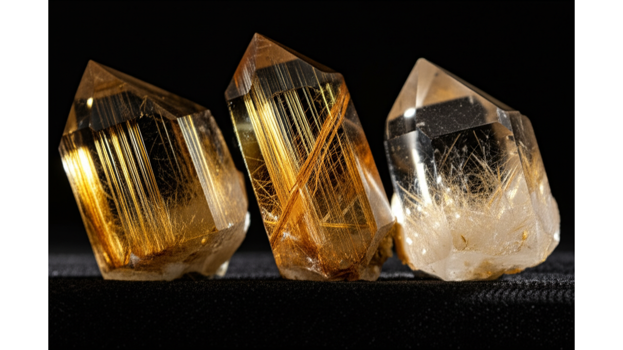 金髮晶等級評估_髮絲粗細_晶體淨度與顏色_影響能量與價格