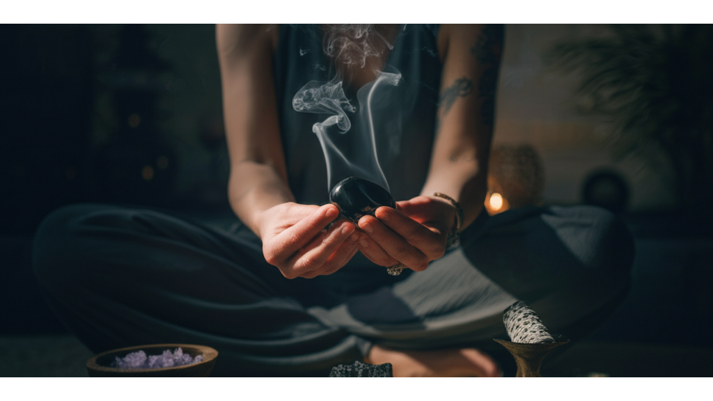 黑骨幹水晶淨化能量場_3步驟淨化儀式與產地價格差異