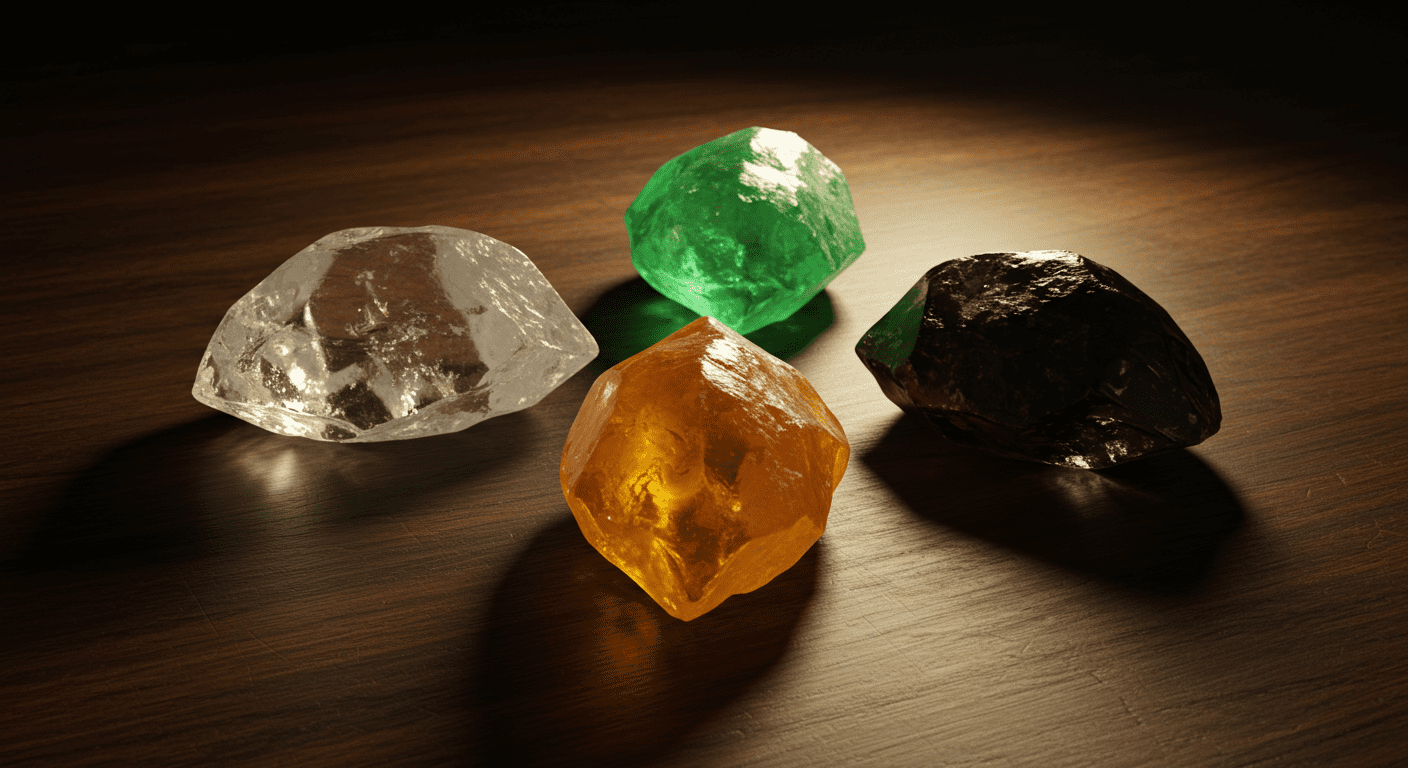 水晶種類 ［依顏色－礦物］