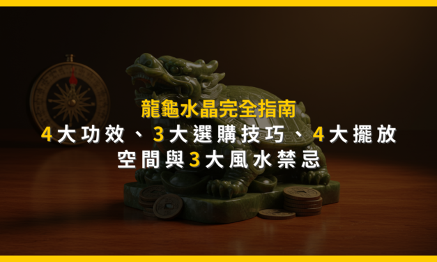 龍龜水晶完全指南：4大功效、3大選購技巧、4大擺放空間與3大風水禁忌